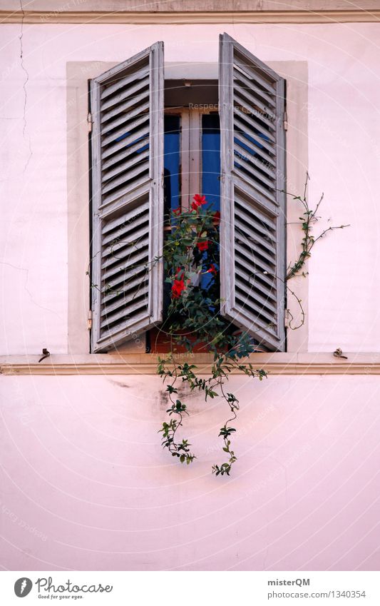 finestra VI Kleinstadt ästhetisch Fenster Fensterscheibe Fensterladen Fensterbrett Fensterblick Fensterkreuz Fensterfront Fensterrahmen Farbfoto Gedeckte Farben