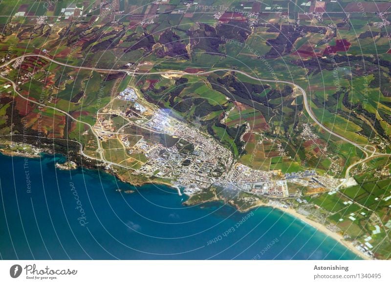 Kleinstadt Umwelt Natur Landschaft Pflanze Erde Luft Sommer Wetter Schönes Wetter Wiese Feld Wald Meer Stadt Hafenstadt Stadtrand Haus Verkehr Straße