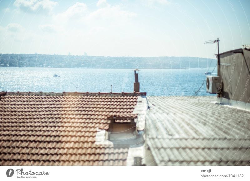 Sommer Umwelt Natur Wasser Himmel Schönes Wetter Meer Dach natürlich blau Farbfoto Außenaufnahme Menschenleer Tag Panorama (Aussicht)