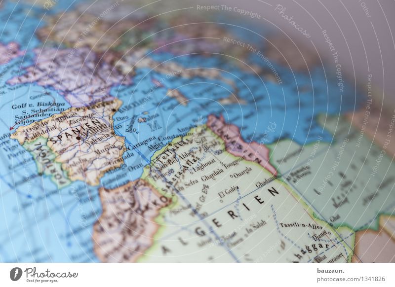 globus. Ferien & Urlaub & Reisen Tourismus Europa Afrika Linie Globus Horizont Perspektive Politik & Staat Wandel & Veränderung Erde Farbfoto Nahaufnahme