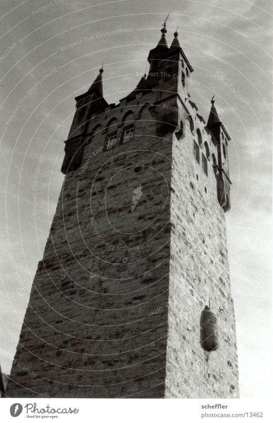 Turm Gebäude Mauer Architektur alt Burg oder Schloss