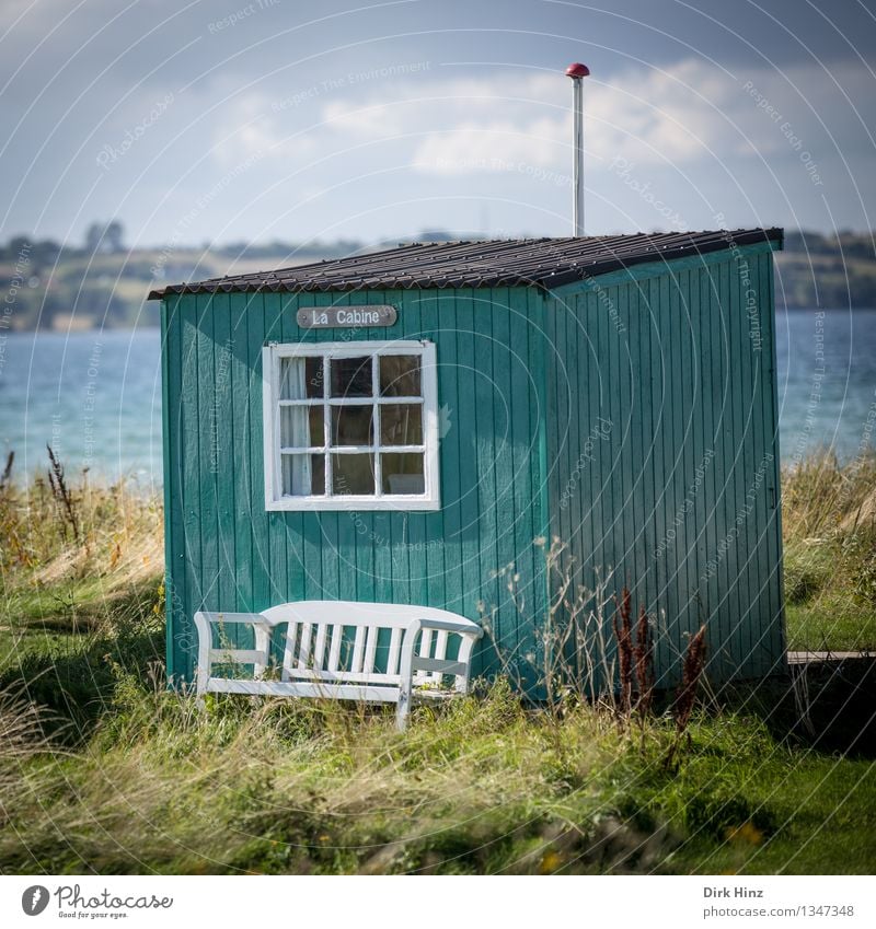 Strandhaus auf Ærø II Ferien & Urlaub & Reisen Tourismus Ferne Freiheit Sommer Sommerurlaub Sonnenbad Meer Insel Natur Landschaft Gras Bucht Ostsee Dorf Haus