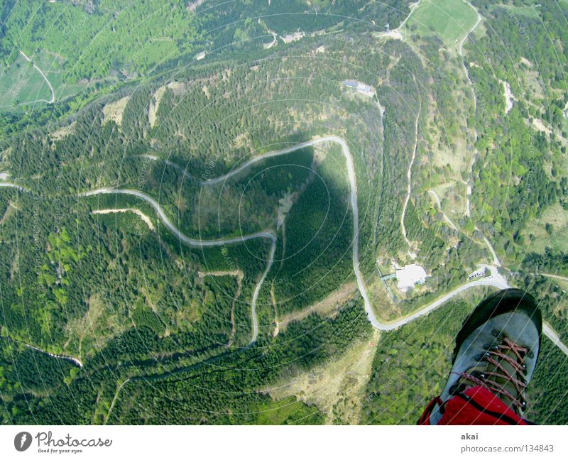 Schauinsland...... Collage betriebsbereit Gleitschirm Gleitschirmfliegen Farbenspiel Starterlaubnis orange Kontrast Kontrollblick Freude Sport flugsaison