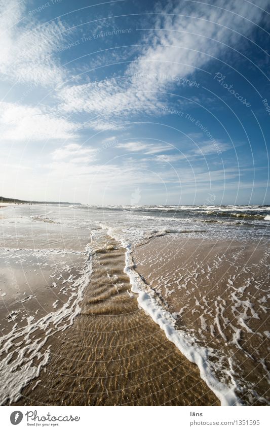 Grenzbereiche Strand Urlaub Sommer Maritim Meer Ostsee Usedom