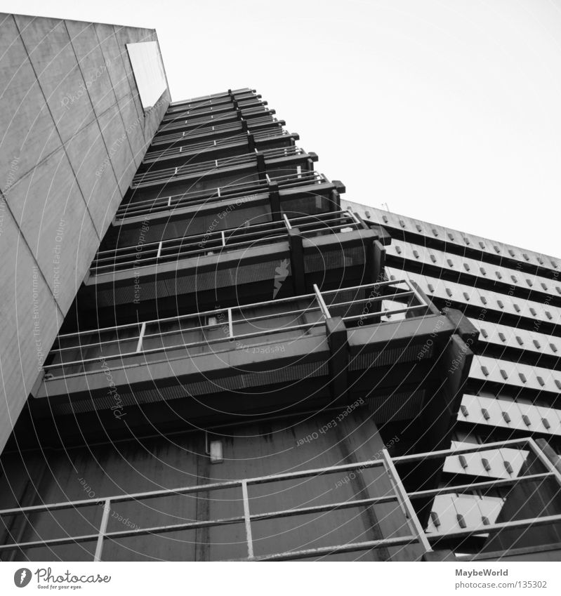 City Nord 3 Post Gebäude Fassade Fenster Hamburg City Nord building bw Schwarzweißfoto architecture Stadt windows