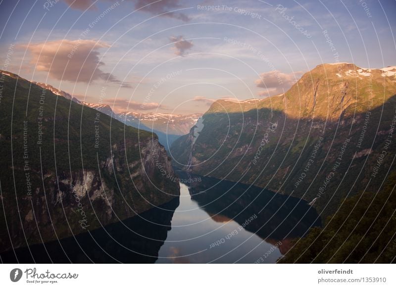 Norwegen VI - Geiranger Ferien & Urlaub & Reisen Ausflug Abenteuer Ferne Freiheit Sommer Sommerurlaub Meer Berge u. Gebirge Umwelt Natur Landschaft Himmel