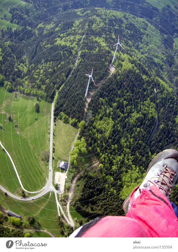 Schauinsland 2 Collage betriebsbereit Gleitschirm Gleitschirmfliegen Farbenspiel Starterlaubnis orange Kontrast Kontrollblick Freude Sport holzschlägermatte