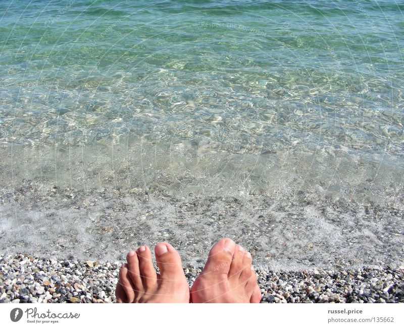 Tag am Meer Strand schön Ferien & Urlaub & Reisen Griechenland Erholung Außenaufnahme Schifffahrt Sommer Küste Wasser blau Fuß Stein Freiheit Freude