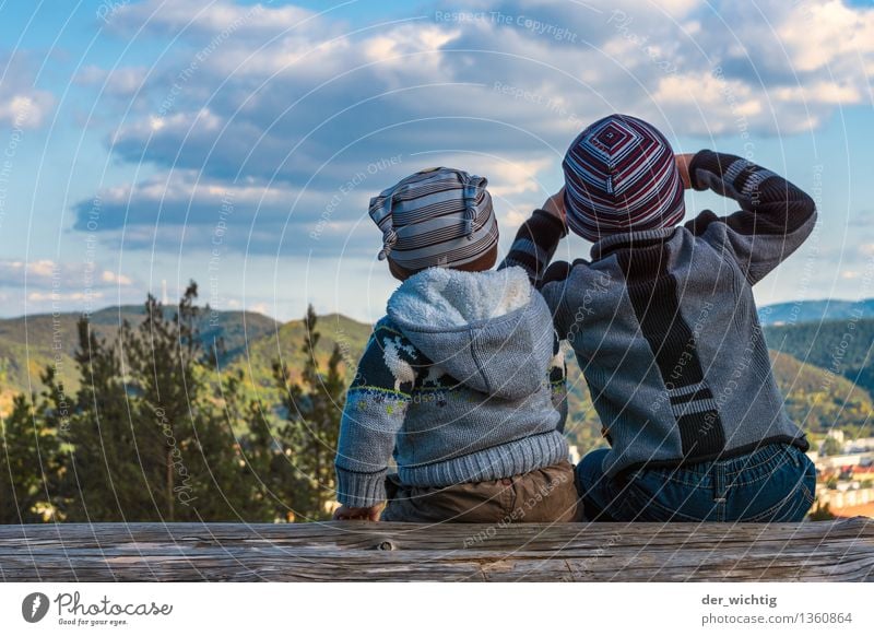 Fernweh #5 Ferien & Urlaub & Reisen Ausflug Abenteuer Berge u. Gebirge wandern Mensch maskulin Kind Kleinkind Junge Geschwister Bruder Familie & Verwandtschaft