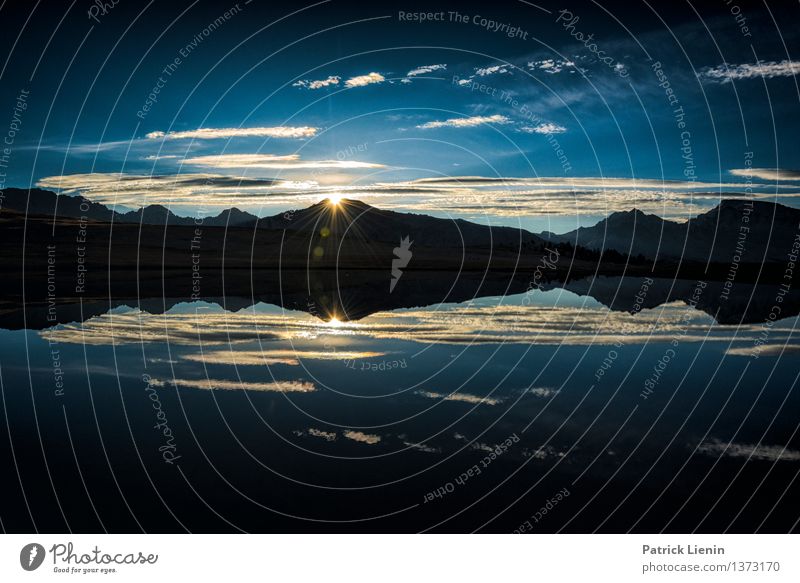 Sonne über der Sierra Zufriedenheit Sinnesorgane Erholung ruhig Meditation Ferien & Urlaub & Reisen Ausflug Umwelt Natur Landschaft Urelemente Erde Himmel