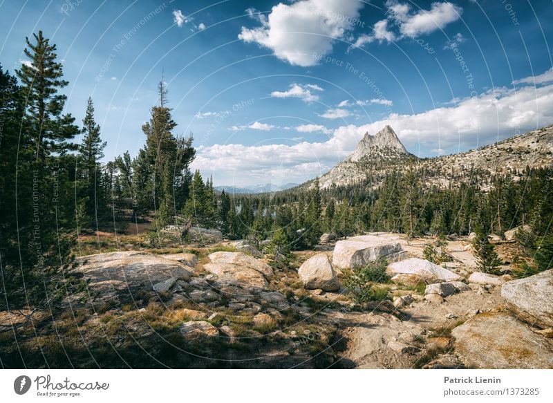 Cathedral Peak Erholung ruhig Ferien & Urlaub & Reisen Camping Sommer Umwelt Natur Landschaft Urelemente Luft Himmel Wolken Sonne Sonnenlicht Klima Klimawandel