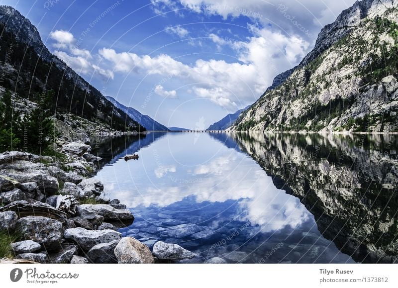 Kristallwasser schön Sonne Natur Himmel Felsen Platz Stein natürlich blau grün Farbe Frieden Beautyfotografie braun werden farbenfroh Kristalle Europa fließen