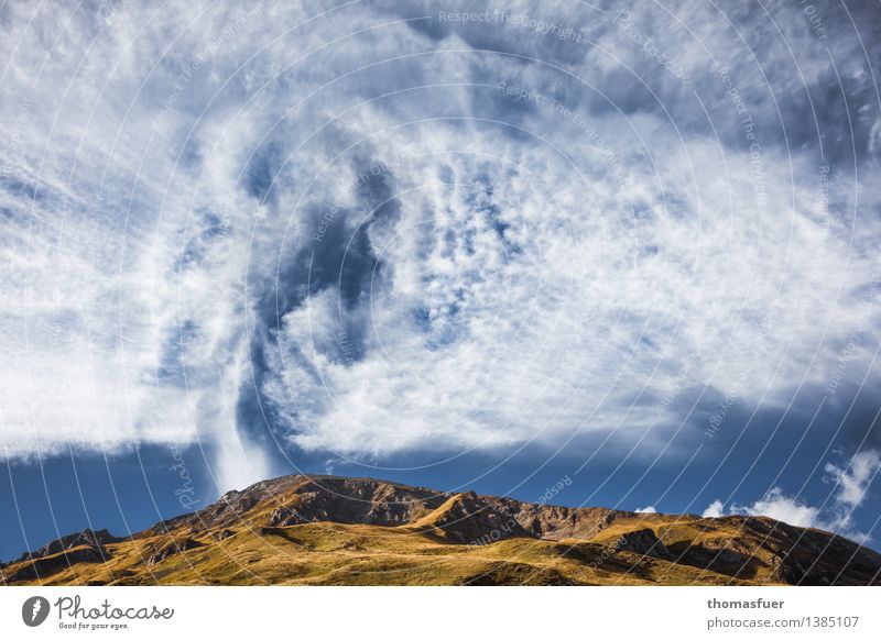 heiße Luft Ferien & Urlaub & Reisen Ausflug Abenteuer Ferne Freiheit Sommer Berge u. Gebirge Umwelt Natur Landschaft Urelemente Erde Himmel Wolken Horizont