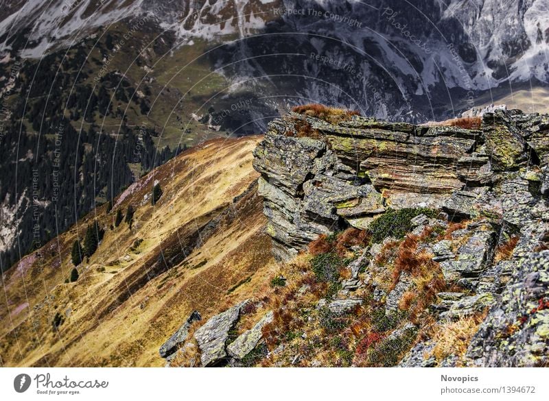 Golm (Alps, Austria) #5 Berge u. Gebirge wandern Natur Landschaft Wolken Hügel Felsen Alpen Hütte Hut blau braun grau grün rot weiß Kreuzjoch Österreich