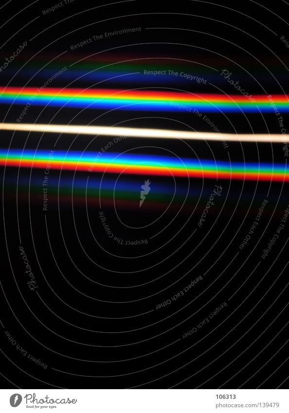 DAMALS IM PHYSIKUNTERRICHT Bruch Physik Streifen Regenbogen RGB rot grün weiß Licht Lomografie Makroaufnahme Nahaufnahme obskur beugung Spalte Farbe Blick blau