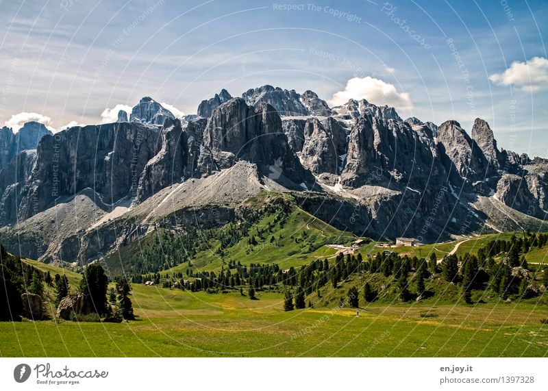 Erdgeschichte Ferien & Urlaub & Reisen Tourismus Ausflug Abenteuer Sommerurlaub Berge u. Gebirge wandern Natur Landschaft Himmel Frühling Wiese Felsen Alpen