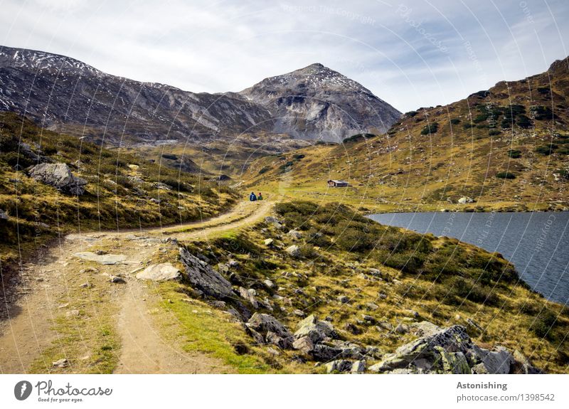 der Berg ruft Mensch Kopf Rücken 2 Umwelt Natur Landschaft Pflanze Erde Himmel Wolken Herbst Wetter Gras Sträucher Wiese Hügel Felsen Alpen Berge u. Gebirge