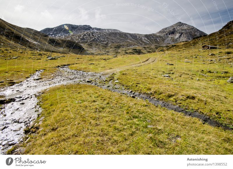 im Gebirge Umwelt Natur Landschaft Pflanze Himmel Wolken Herbst Wetter Gras Sträucher Hügel Felsen Alpen Berge u. Gebirge Gipfel Schladming Österreich wandern