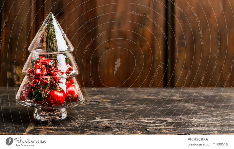 Deko Weihnachtsbaum aus Glas Stil Design Winter Wohnung Haus Innenarchitektur Dekoration & Verzierung Veranstaltung Feste & Feiern Weihnachten & Advent