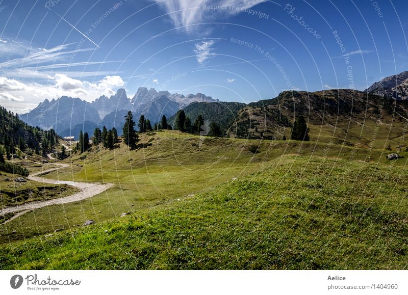 Norditalienische Berglandschaft - Trentino Alt Adige Ferien & Urlaub & Reisen Berge u. Gebirge Sport Klettern Bergsteigen Natur Landschaft Himmel Wolken