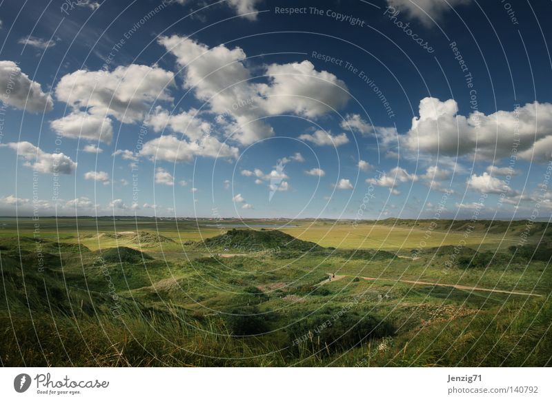 Bei den Ostfriesen. Himmel Wolken Wetter Schleswig-Holstein Ostfriesland Insel Ostfriesische Inseln Langeoog Ferien & Urlaub & Reisen Nordsee Wattenmeer Meer