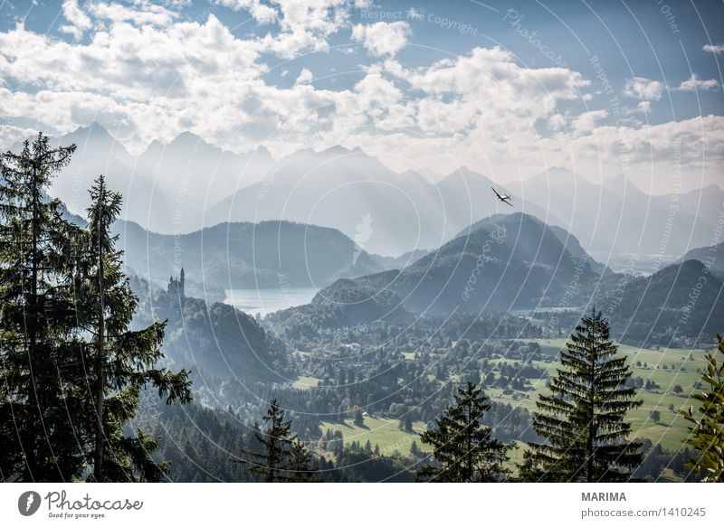 Autumn day in the Allgäu ruhig Ferien & Urlaub & Reisen Sonne Berge u. Gebirge wandern Umwelt Natur Landschaft Pflanze Wolken Herbst Nebel Wald Hügel Felsen