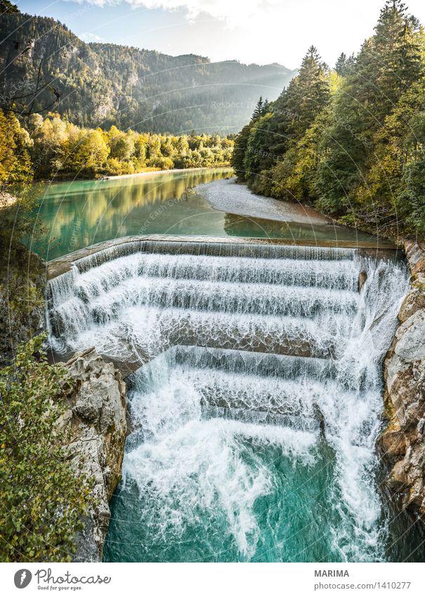 Autumn day in the Allgäu ruhig Ferien & Urlaub & Reisen Sonne Berge u. Gebirge wandern Umwelt Natur Landschaft Pflanze Wasser Herbst Hügel Felsen Alpen Bach