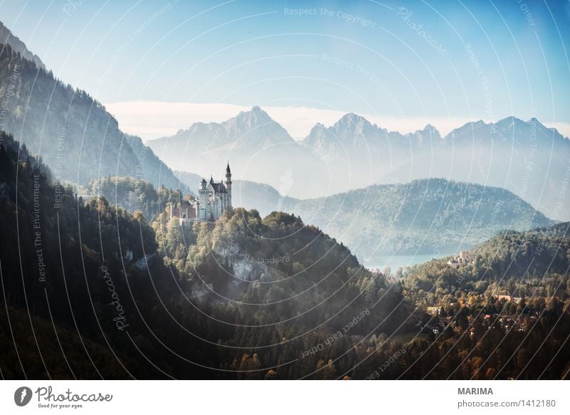 Autumn day in the Allgäu ruhig Ferien & Urlaub & Reisen Sonne Berge u. Gebirge wandern Umwelt Natur Landschaft Pflanze Herbst Nebel Hügel Felsen Alpen Stein