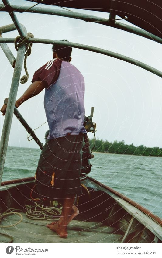 Ruhe vor dem Sturm Thailand Ferien & Urlaub & Reisen Abenteuer Wasserfahrzeug Asien Erholung Regen