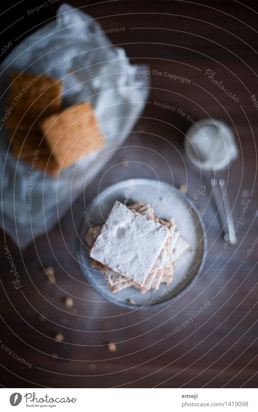 Kekse Kuchen Dessert Süßwaren Puderzucker Ernährung lecker süß Farbfoto Innenaufnahme Menschenleer Tag Schwache Tiefenschärfe