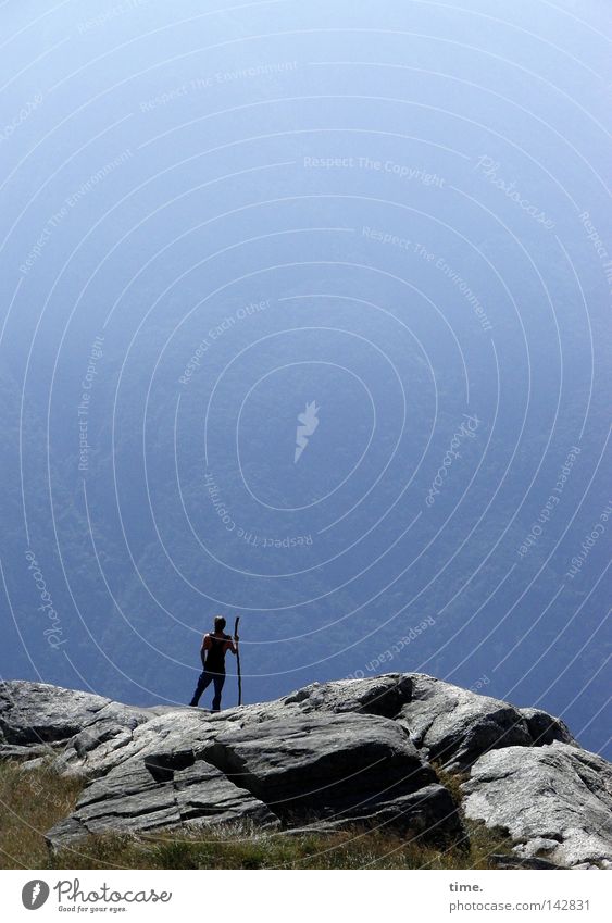 500 | Sky Peace Freude Zufriedenheit Ferne Berge u. Gebirge wandern Klettern Bergsteigen Landschaft Luft Himmel schlechtes Wetter Nebel Felsen Stein beobachten