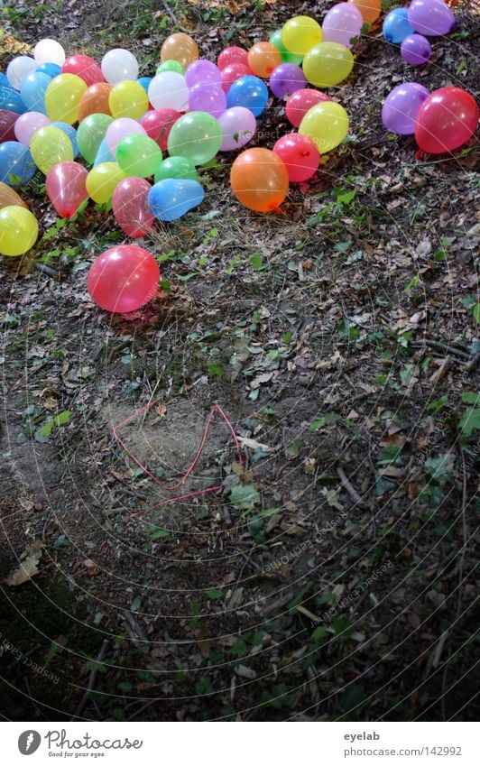 Bunte Gummi-Waldwanderung Holz Luft Füllung mehrfarbig Spielzeug Party Dekoration & Verzierung Schmuck verschönern rot gelb grün Waldlichtung Park blasen