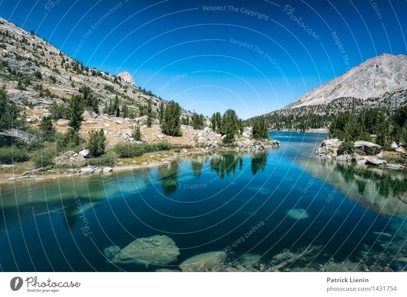 Rae Lakes Erholung ruhig Meditation Ferien & Urlaub & Reisen Tourismus Ausflug Abenteuer Berge u. Gebirge wandern Umwelt Natur Landschaft Himmel