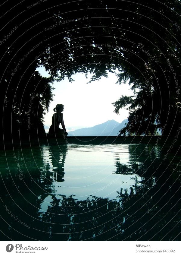 lago maggiore schön Schwimmen & Baden Sommer Meer Berge u. Gebirge Schwimmbad Frau Erwachsene Landschaft Wasser Himmel Wald See träumen schwarz Lago Maggiore