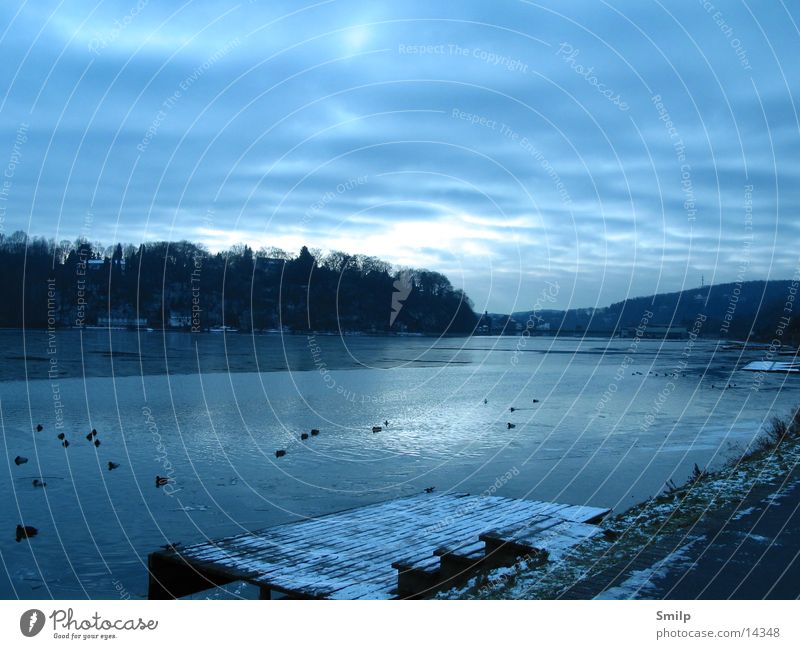 Eissee Landschaft Baldeneysee G2 Weißenabgleich