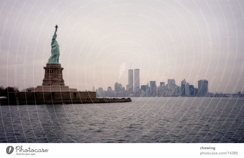 FreiheitsStatue New York City Stadt Stadtteil Nordamerika USA manhatten Skyline Freiheitsstatue