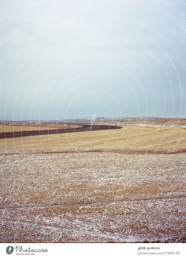 Sibirische Natur Landschaft Erde Himmel Wolken Horizont Herbst Winter Wetter Eis Frost Feld Ehre Wahrheit Abenteuer exotisch Freiheit schön Landwirtschaft