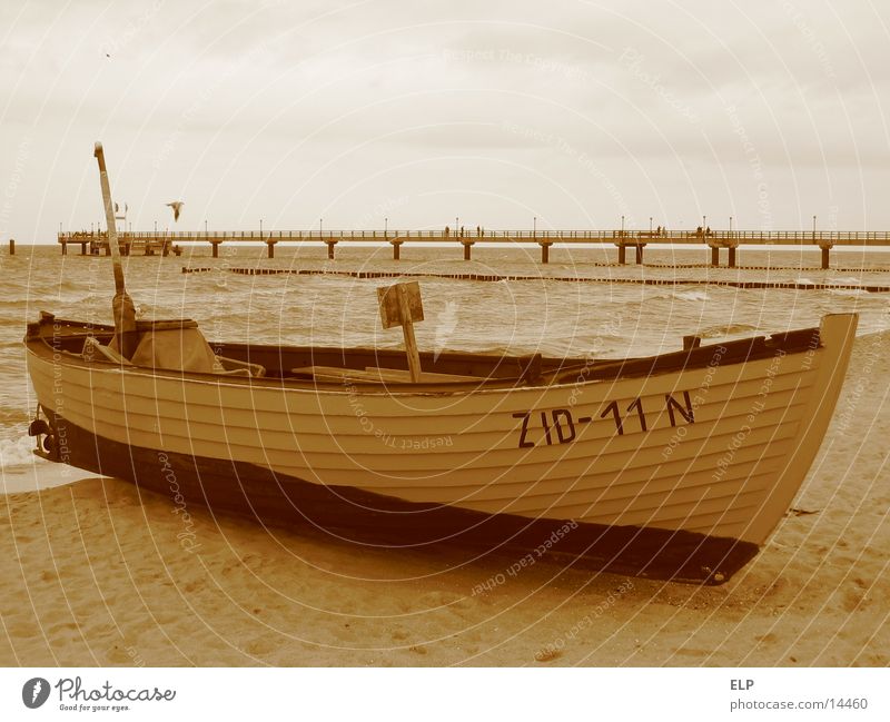 Fischerboot Meer Seebrücke Holzboot Ostsee