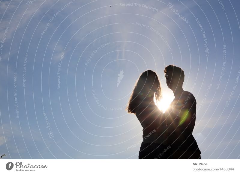 sommer,sonne,sonnenschein Ferien & Urlaub & Reisen Sommer Sonne Frau Erwachsene Mann Paar Partner Leben 2 Mensch Wolkenloser Himmel Schönes Wetter langhaarig