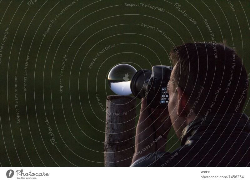 Durch die Glaskugel Natur Landschaft Pflanze Nachthimmel Baum Hütte Observatorium Blick ästhetisch authentisch Kreativität Astronomie Himmel Milchstrasse