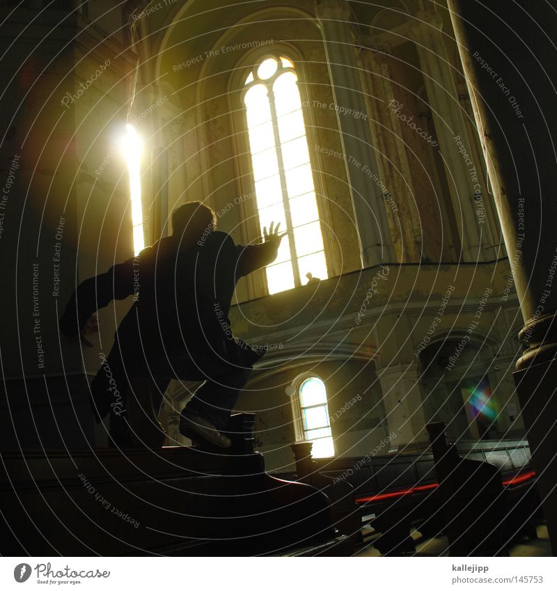 gothic Religion & Glaube Kirche Gotteshäuser Arme Finger Mensch Zusteller Geistlicher Sonne Stern Licht Gegenlicht Silhouette Klassizismus fangen greifen heilig