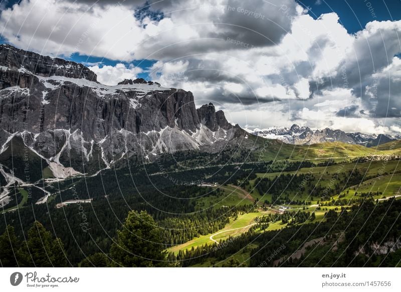 Licht und Schatten Ferien & Urlaub & Reisen Tourismus Ausflug Abenteuer Ferne Sommerurlaub Berge u. Gebirge wandern Umwelt Natur Landschaft Himmel Wolken Klima