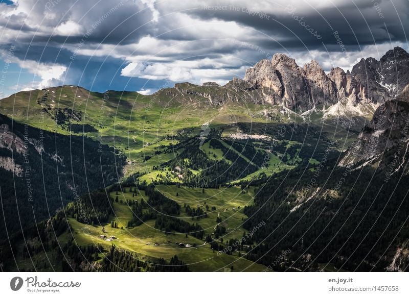 auf der anderen Seite Ferien & Urlaub & Reisen Tourismus Ausflug Abenteuer Ferne Sommerurlaub Berge u. Gebirge wandern Natur Landschaft Himmel Wolken