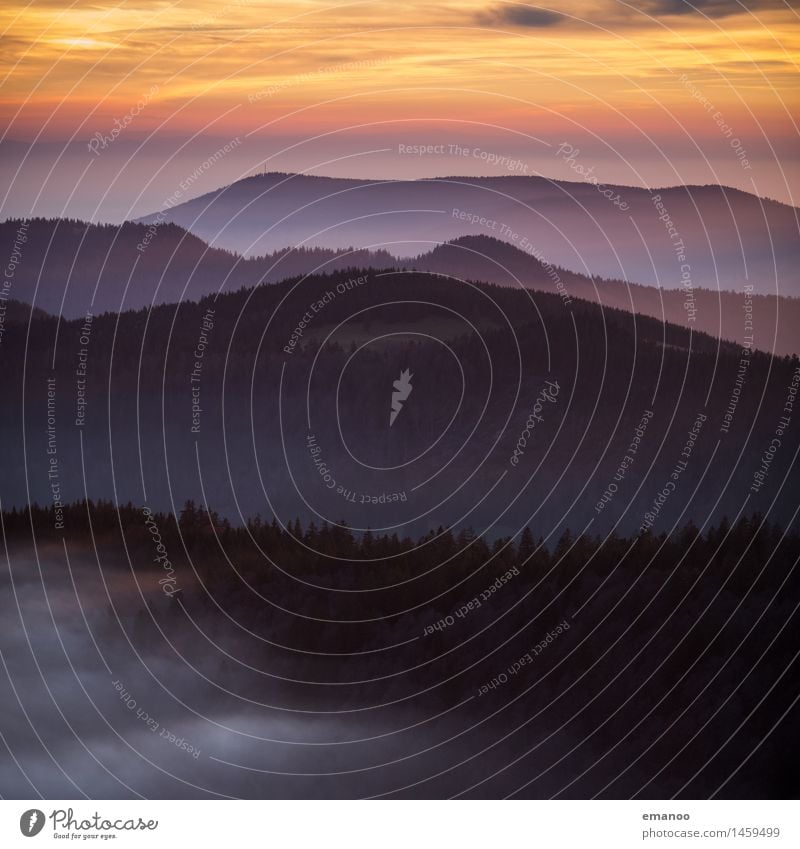 Schwarzwald Ferien & Urlaub & Reisen Tourismus Ausflug Ferne Freiheit Berge u. Gebirge wandern Natur Landschaft Luft Himmel Wolken Horizont Herbst Klima Wetter