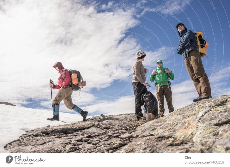 Immer der Nase nach Freizeit & Hobby Ferien & Urlaub & Reisen Abenteuer Ferne Freiheit Expedition Camping Sommer Schnee Berge u. Gebirge wandern Mensch maskulin