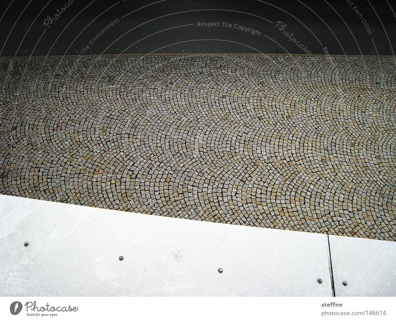 Linien I Geometrie graphisch sehr wenige minimalistisch Detailaufnahme Strukturen & Formen reduzieren Wege & Pfade Pflastersteine