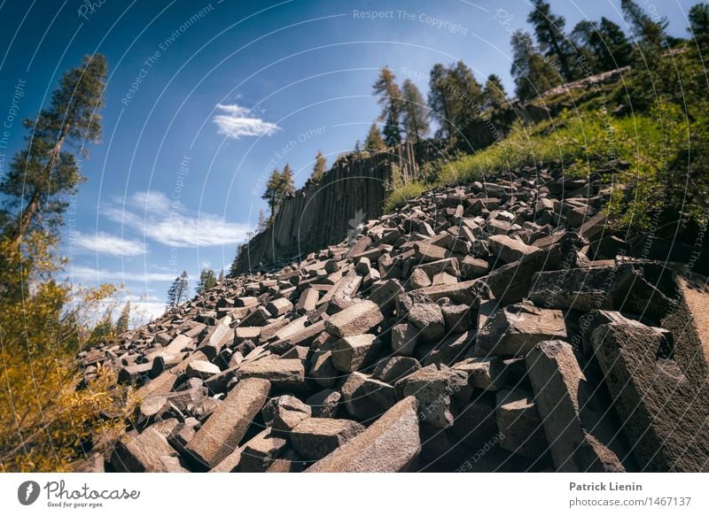 Devils Postpile National Monument Ferien & Urlaub & Reisen Abenteuer Sommer Berge u. Gebirge wandern Umwelt Natur Landschaft Urelemente Erde Himmel Klima