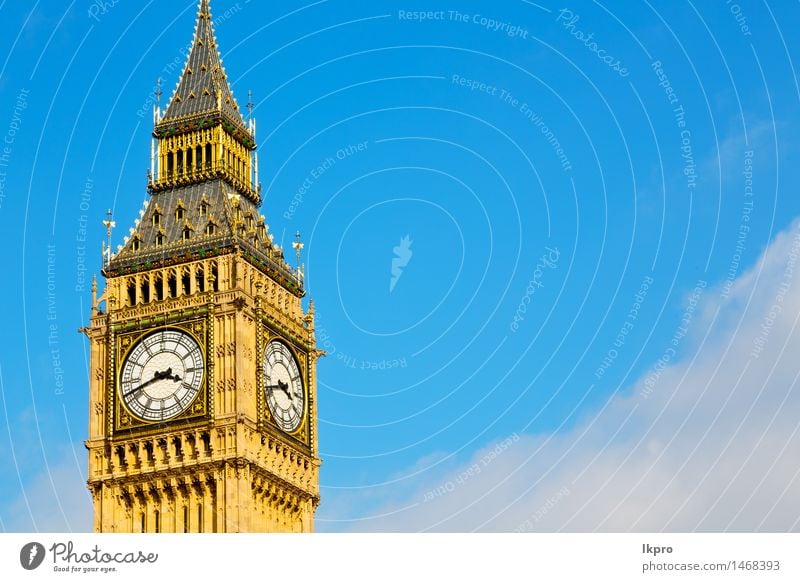 und historische alte Bau England Stadt Ferien & Urlaub & Reisen Tourismus Berge u. Gebirge Haus Uhr Himmel Wolken Palast Gebäude Architektur Denkmal schwarz