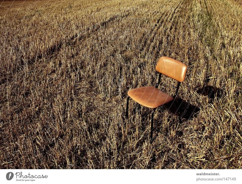 Montags-Stuhl Feld Ernte Sitzgelegenheit Pause Erholung