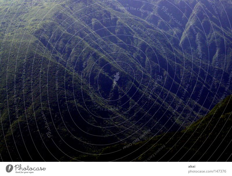 Runzeln Relief Topografie alpin Farbenspiel trist Kontrast Slowenien Berge u. Gebirge Landschaft Alpen runzeln Falte uneben Faltenwurf Luftaufnahme Berghang Tal